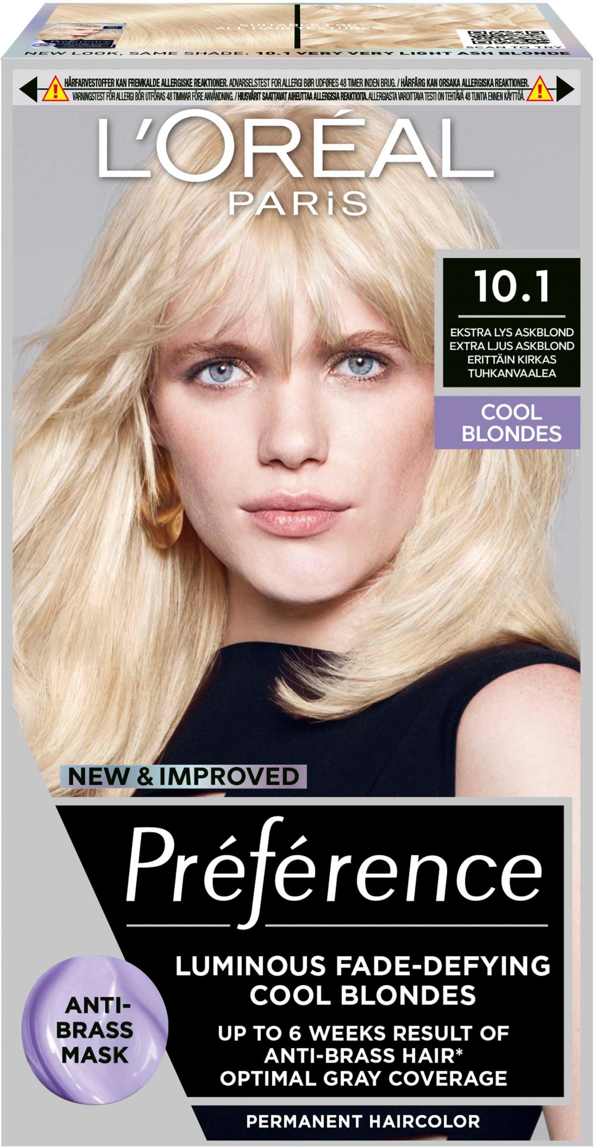 Loreal Paris Préférence Permanent Haircolor 10,1 Helsinki | lyko.com