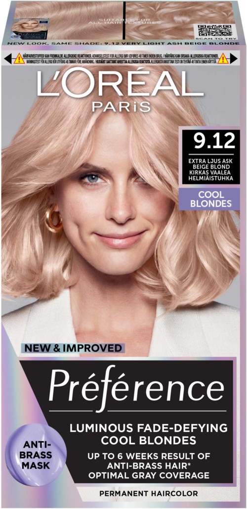 Loreal Paris Préférence Permanent Haircolor Cool Blondes