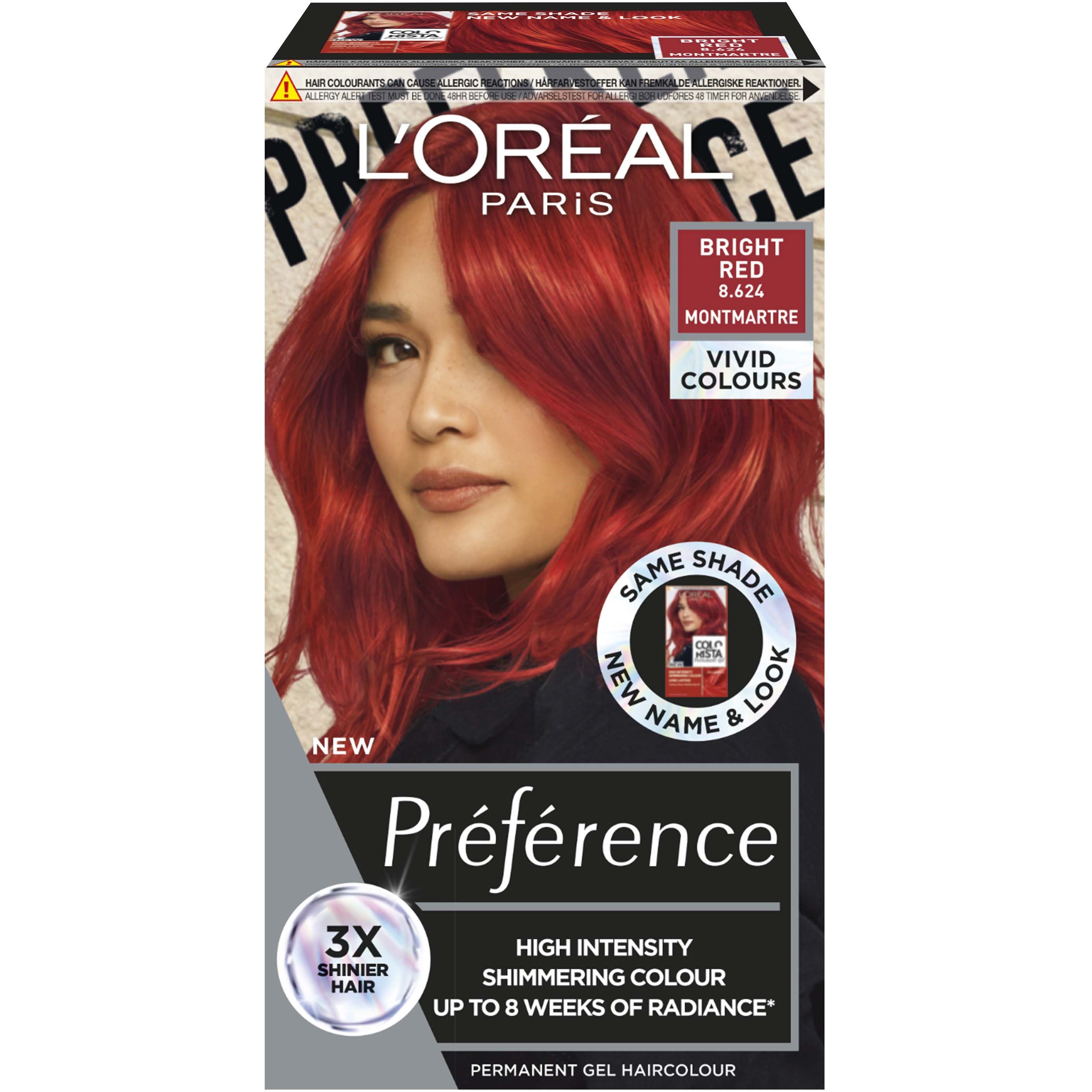 Фото - Фарба для волосся LOreal L'Oréal Paris Préférence Vivids Bright Red 8.624 