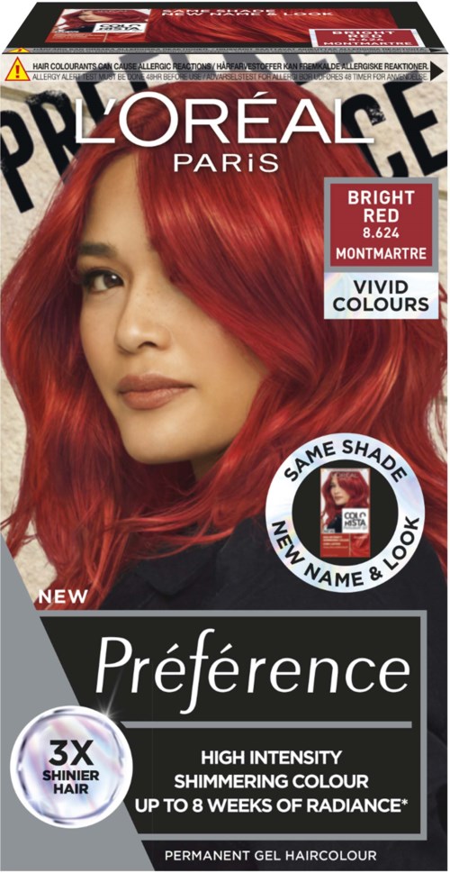 Loreal Paris Préférence Vivids Bright Red 8.624