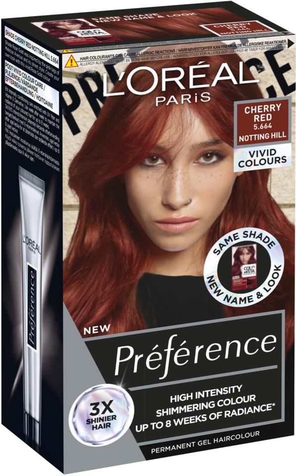 L'Oréal Paris Préférence Vivids Cherry Red 5.664  