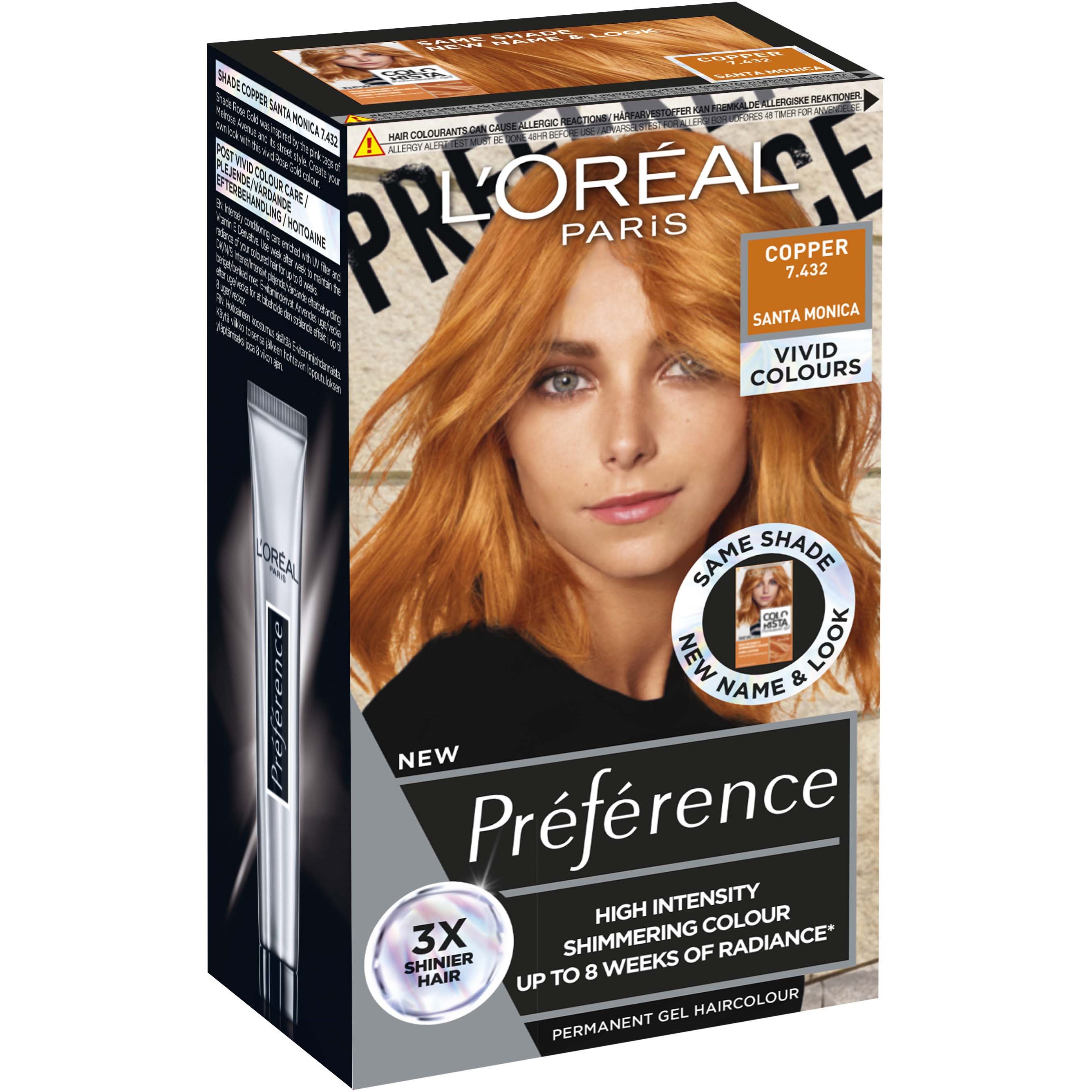 L'Oréal Paris Préférence Vivids Copper 7.432 (obrázok 2)