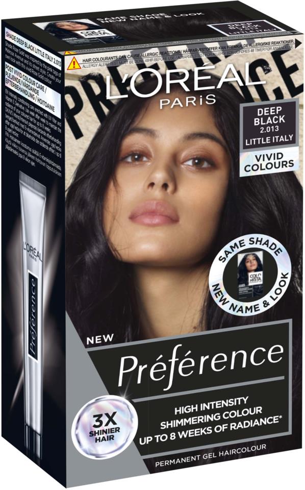 L'Oréal Paris Préférence Vivids Deep Black 2.013  