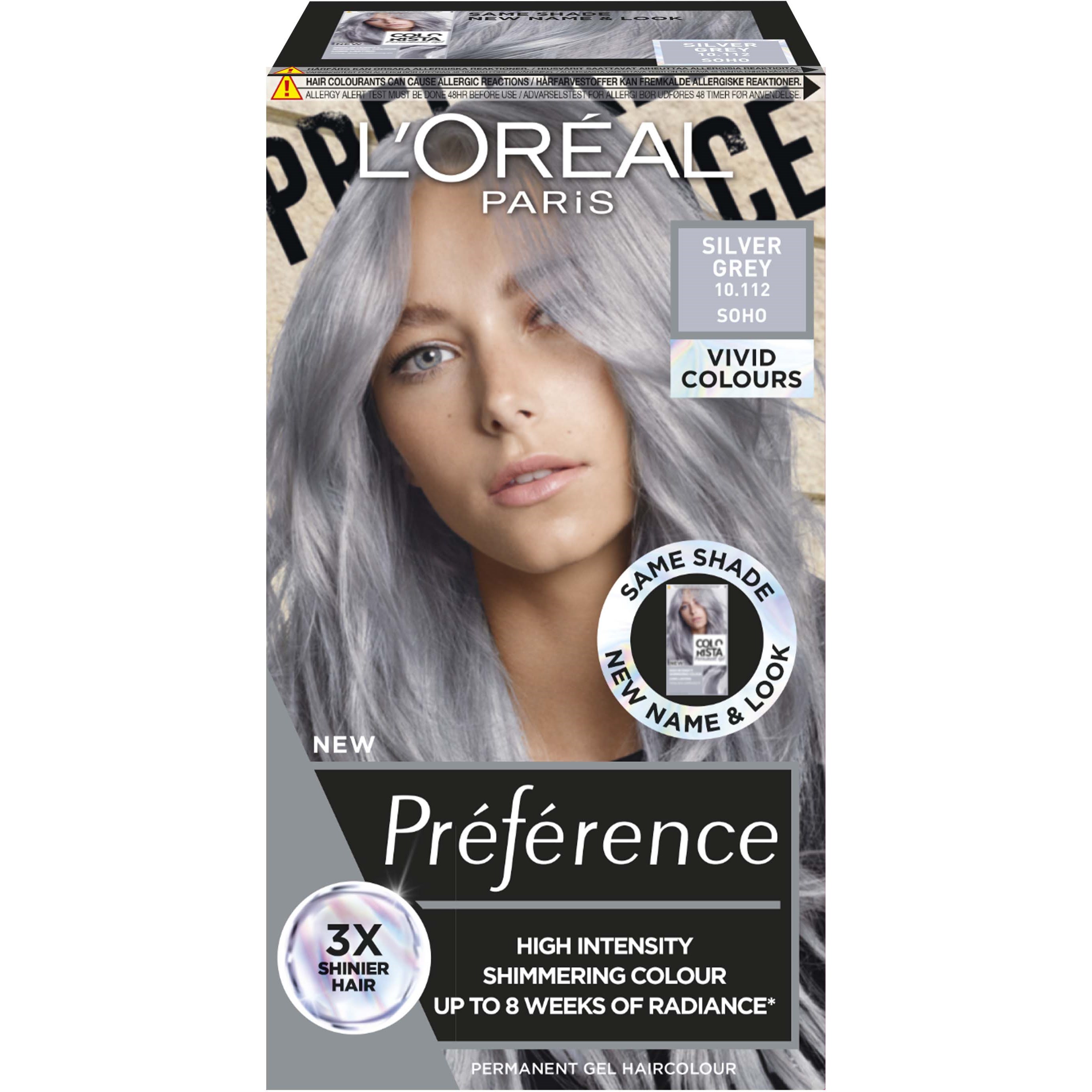 Loreal Paris Préférence Vivids Silver Grey 10.112 billede