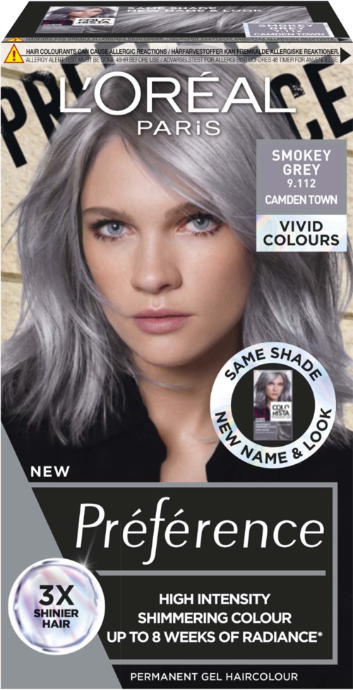Loreal Paris Préférence Vivids Smokey Grey 9.112