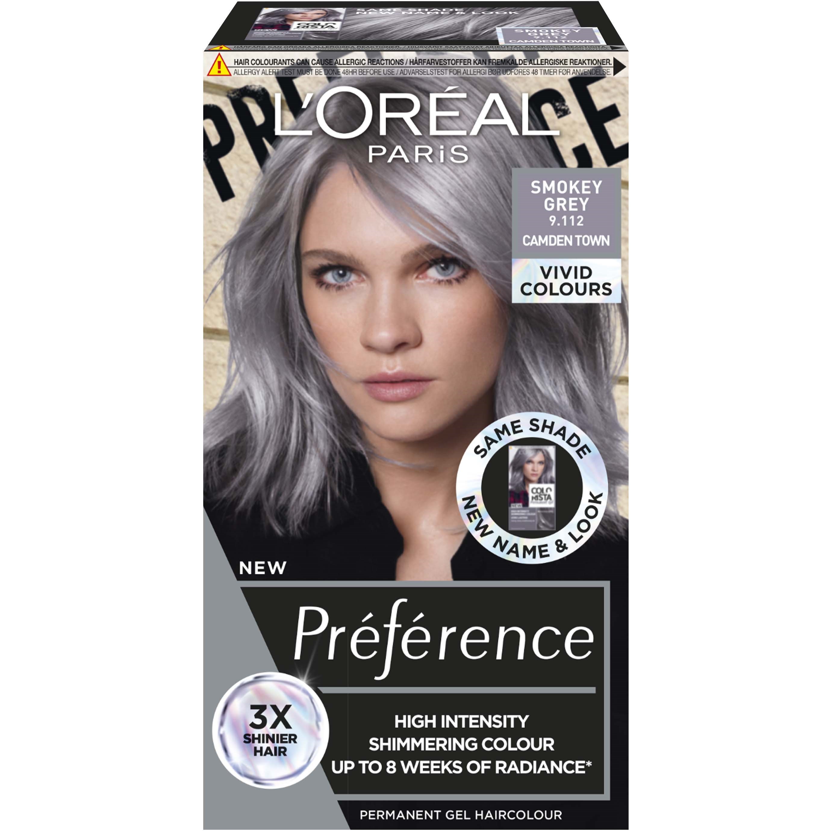 Loreal Paris Préférence Vivids Smokey Grey 9.112 billede