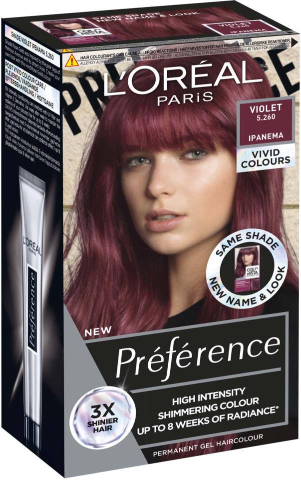 L'Oréal Paris Préférence Vivids Violet 5.26  