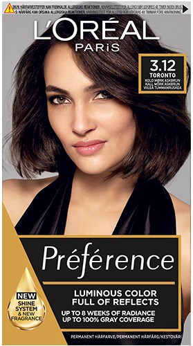 L'Oréal Paris -mainos naisesta, jolla on olkapäälle ulottuvat tummat hiukset ja luonnollinen meikki.