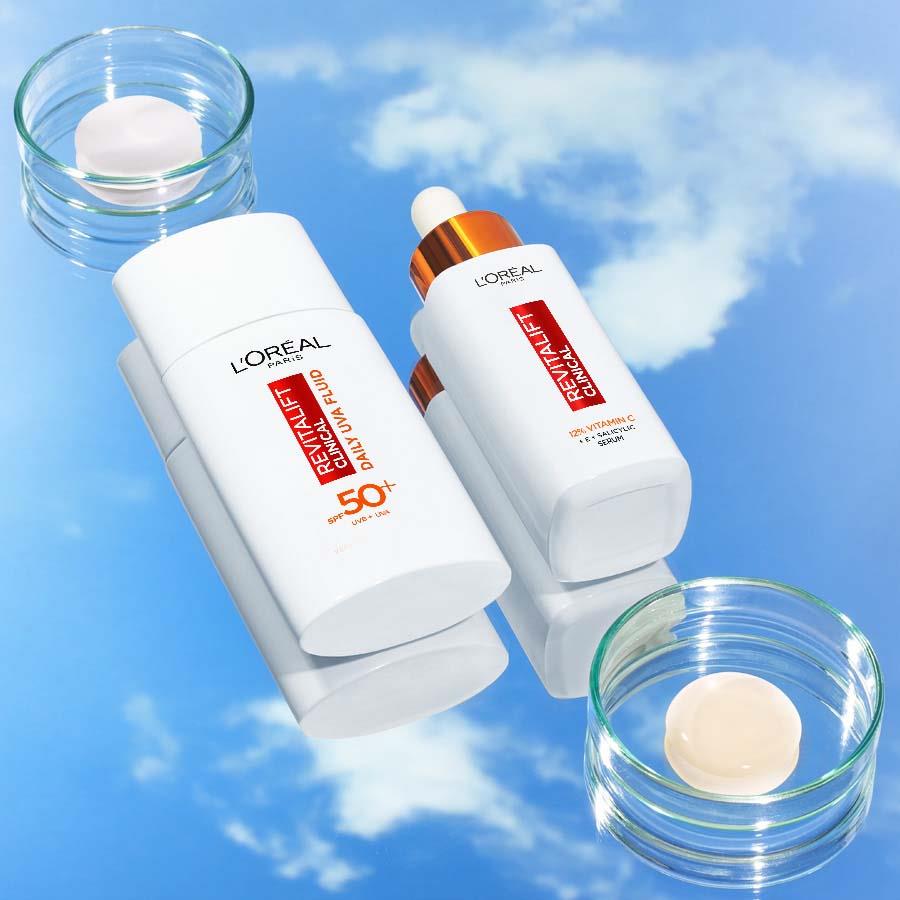 L'Oréal Paris Revitalift Clinical Skincare Duo Kit - 12% Vitamin C Serum + Daily Moisturizing Fluid SPF50