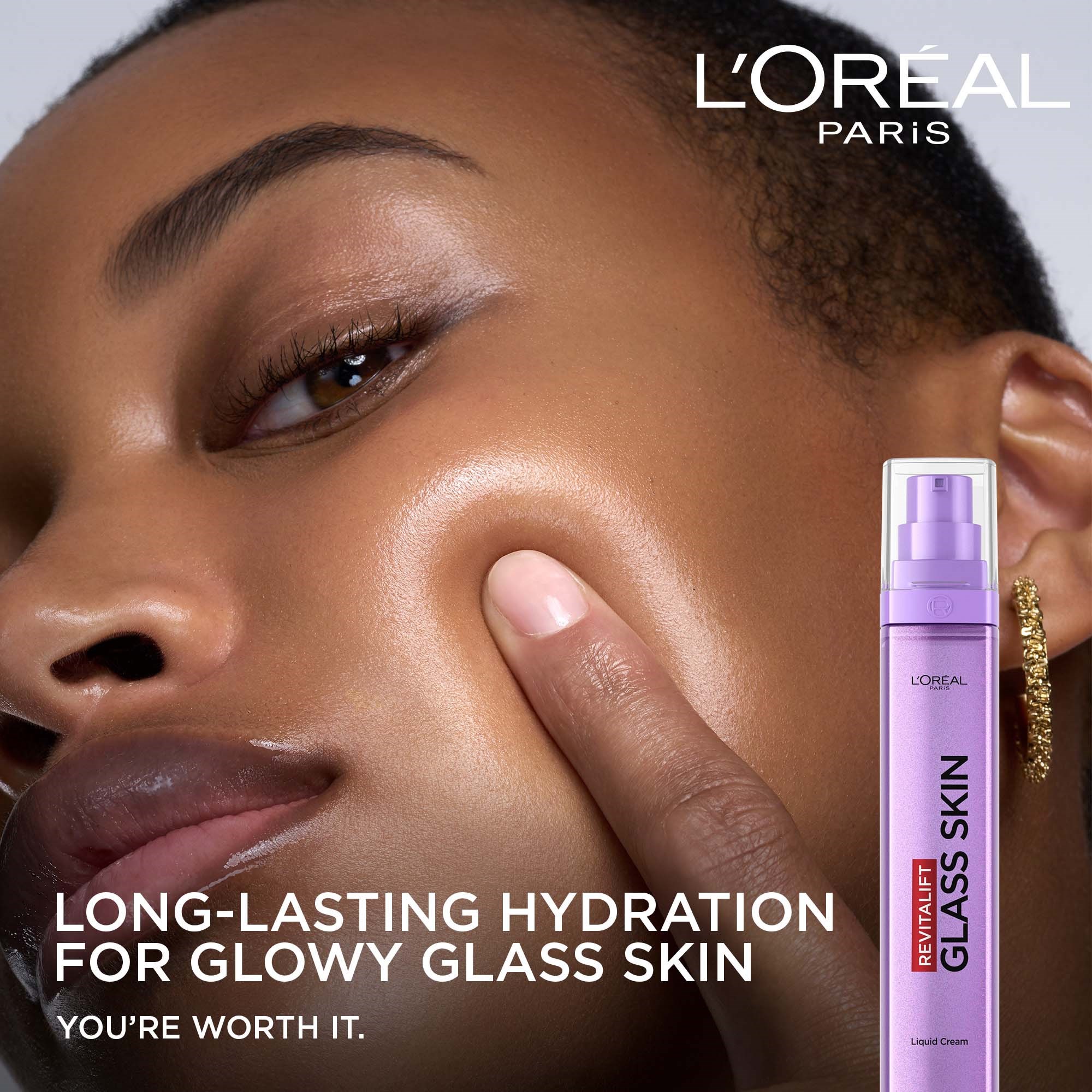 L'Oréal Paris Revitalift Filler Glass Skin Liquid Cream 50 ml (obrázok 3)