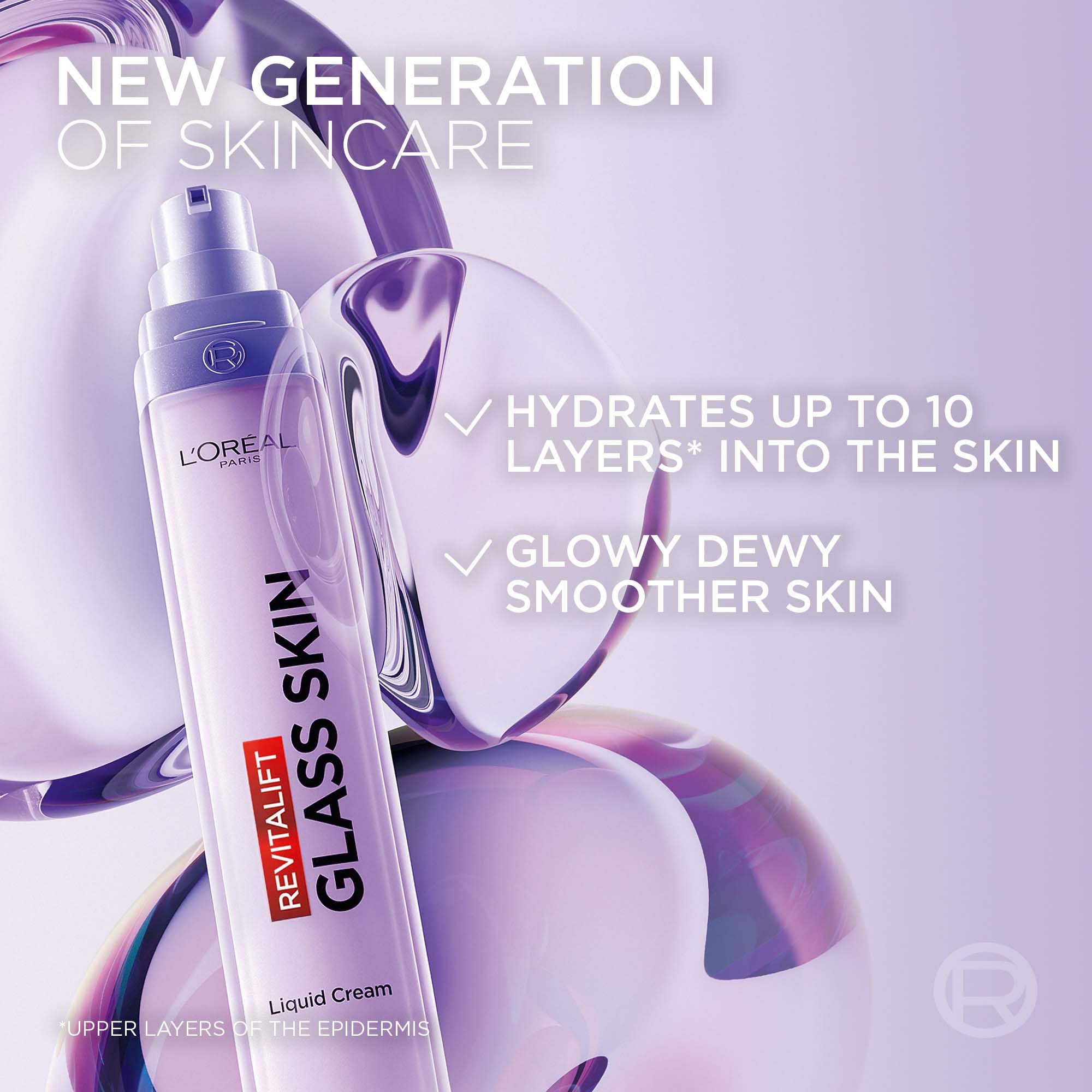 L'Oréal Paris Revitalift Filler Glass Skin Liquid Cream 50 ml (obrázok 4)