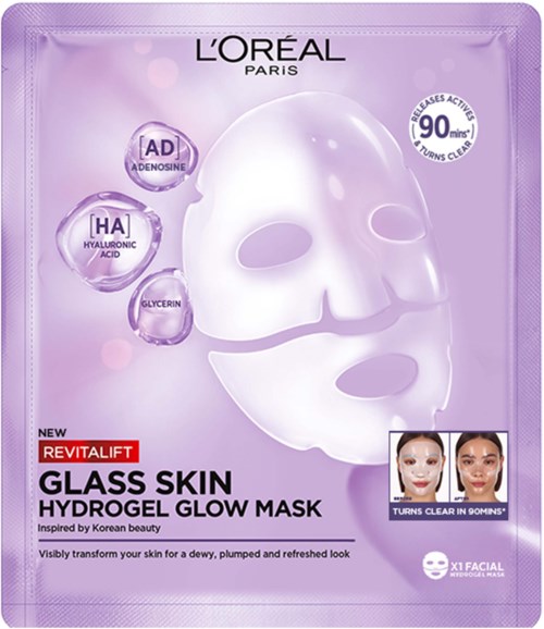 Loreal Paris Revitalift Filler Glass Skin Hydrogel Glow Mask