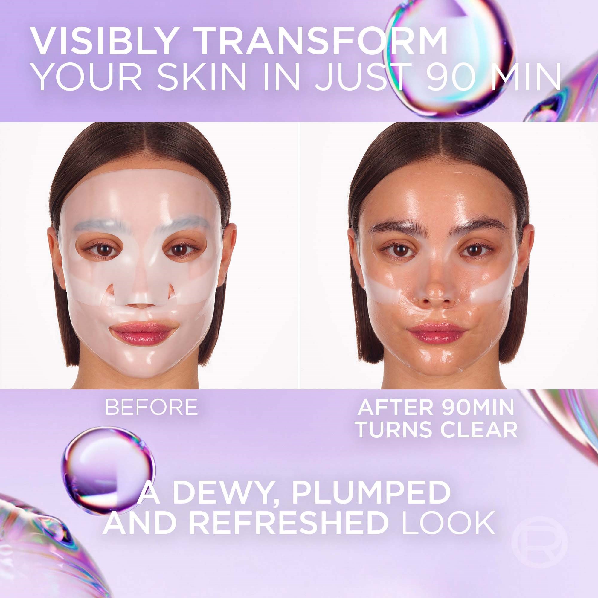 L'Oréal Paris Revitalift Filler Glass Skin Hydrogel Glow Mask (obrázok 6)