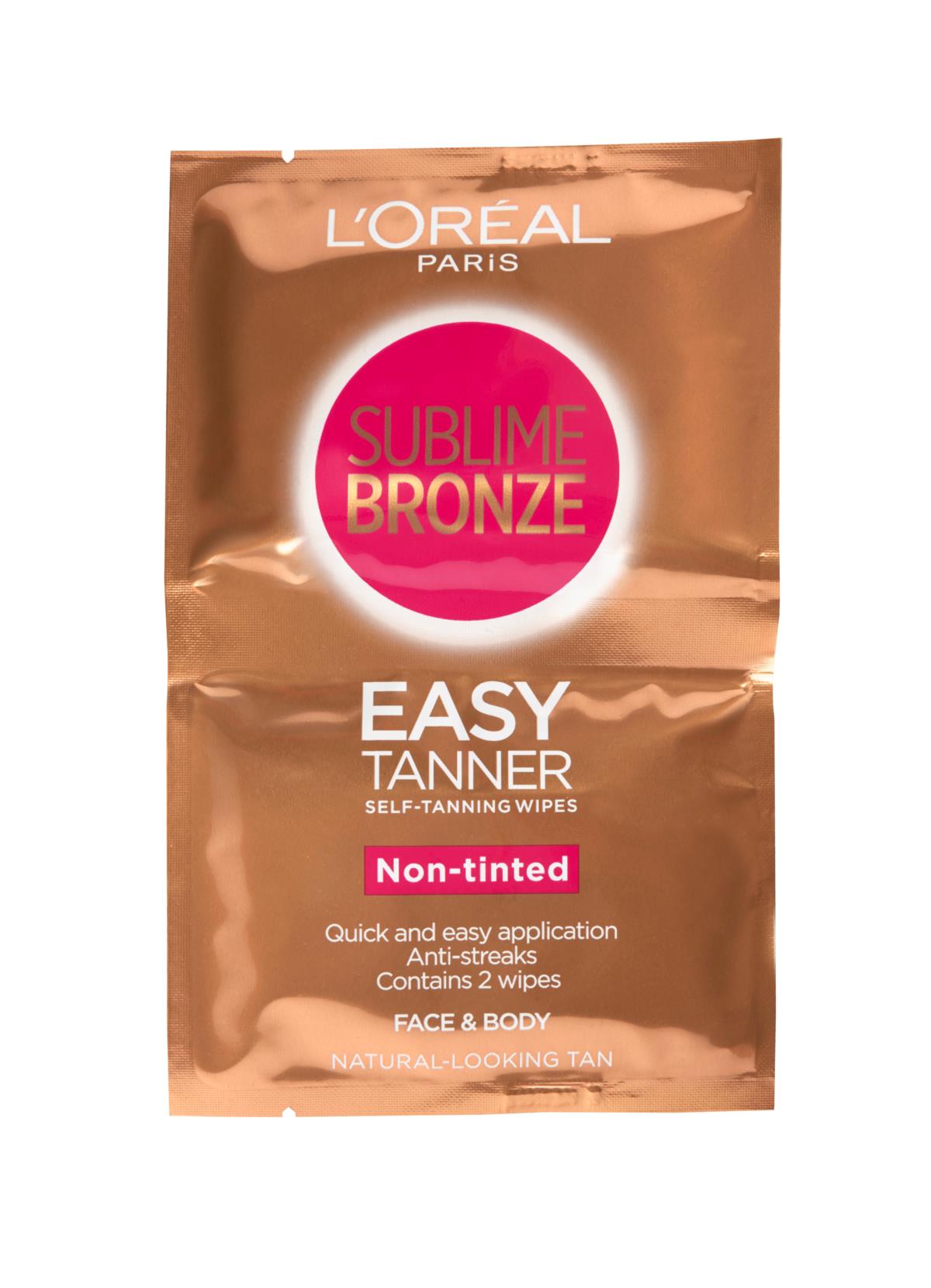Loreal Paris Sublime Bronze SelfTanning Express Wipes