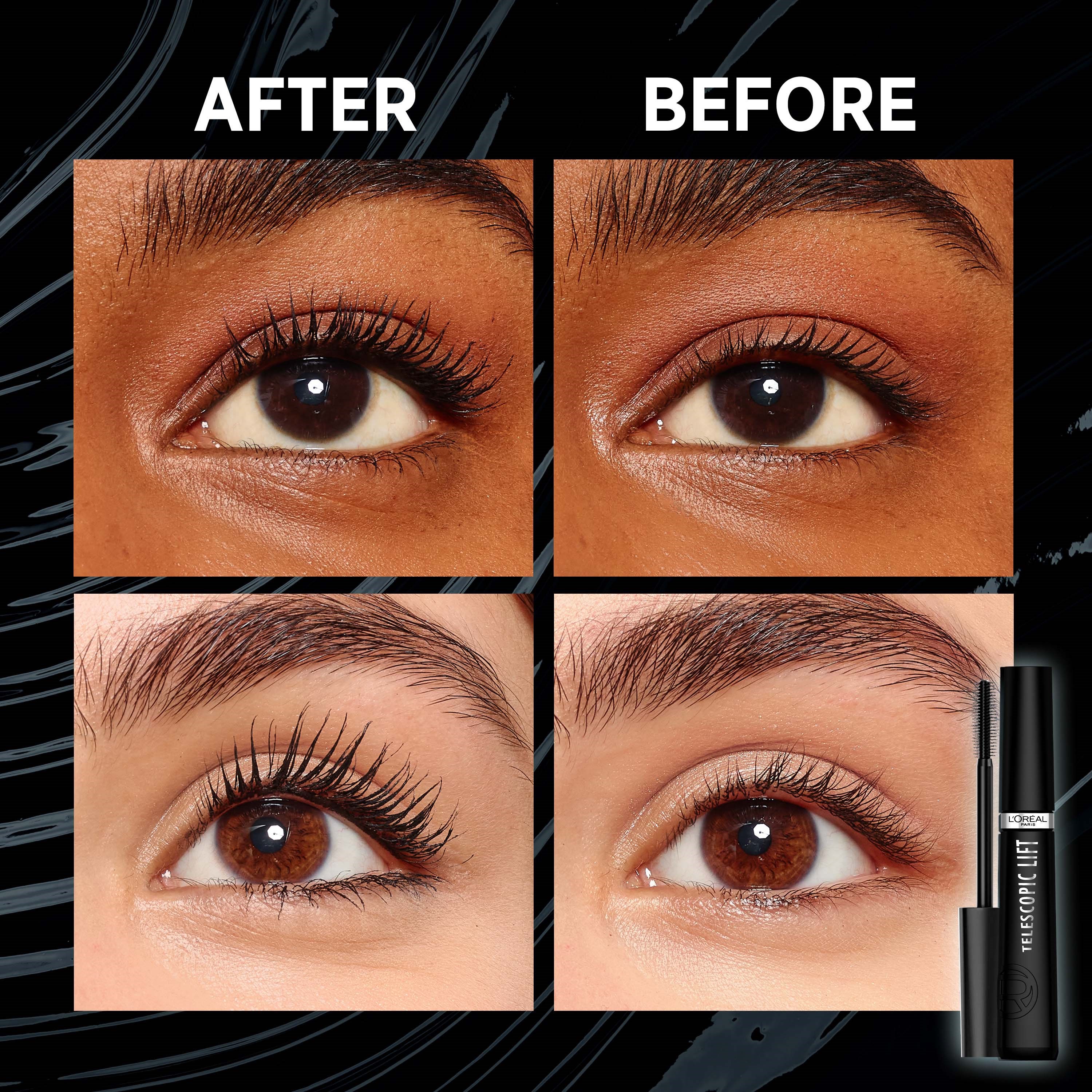 L'Oréal Paris Telescopic Lift Mascara Black Black (obrázok 3)