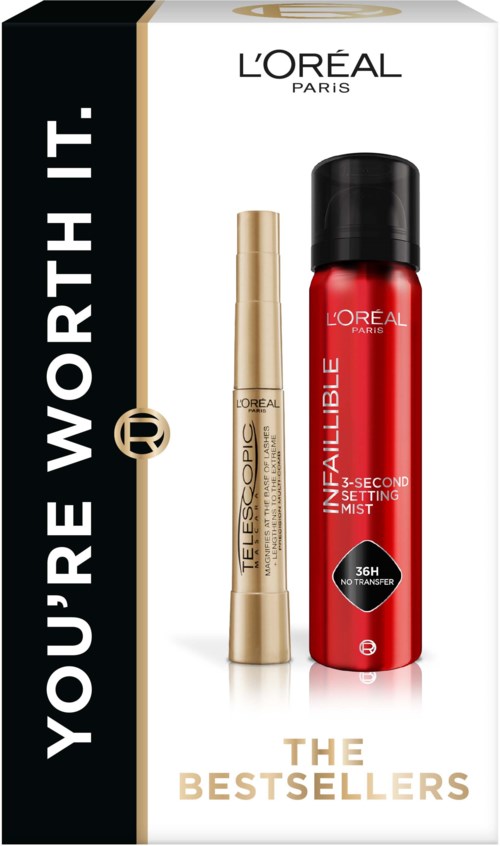 Loreal Paris Telescopic Mascara and Infaillible Setting Mist Gift Box