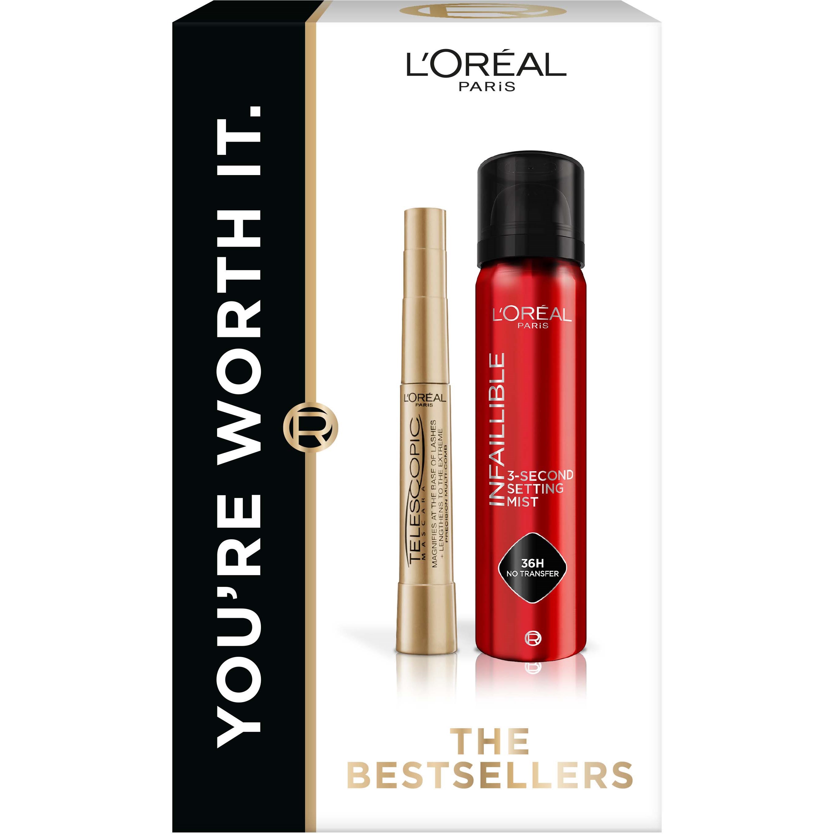 Loreal Paris Telescopic Mascara and Infaillible Setting Mist Gift Box