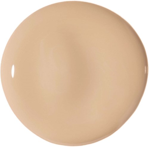 Een ronde, beige voorwerp zonder markeringen of details, glad en glanzend oppervlak, lijkt op een bal of bol.