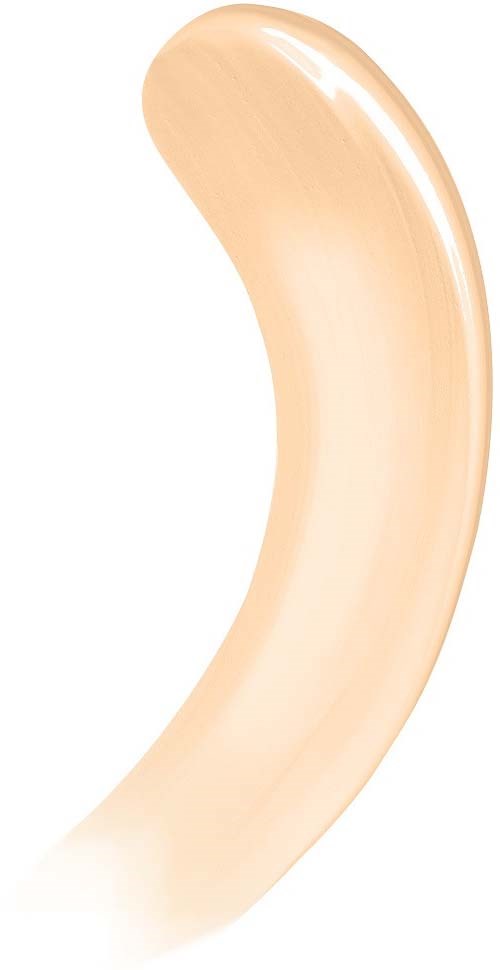 A close-up of a curved, shiny, beige object with a smooth surface.