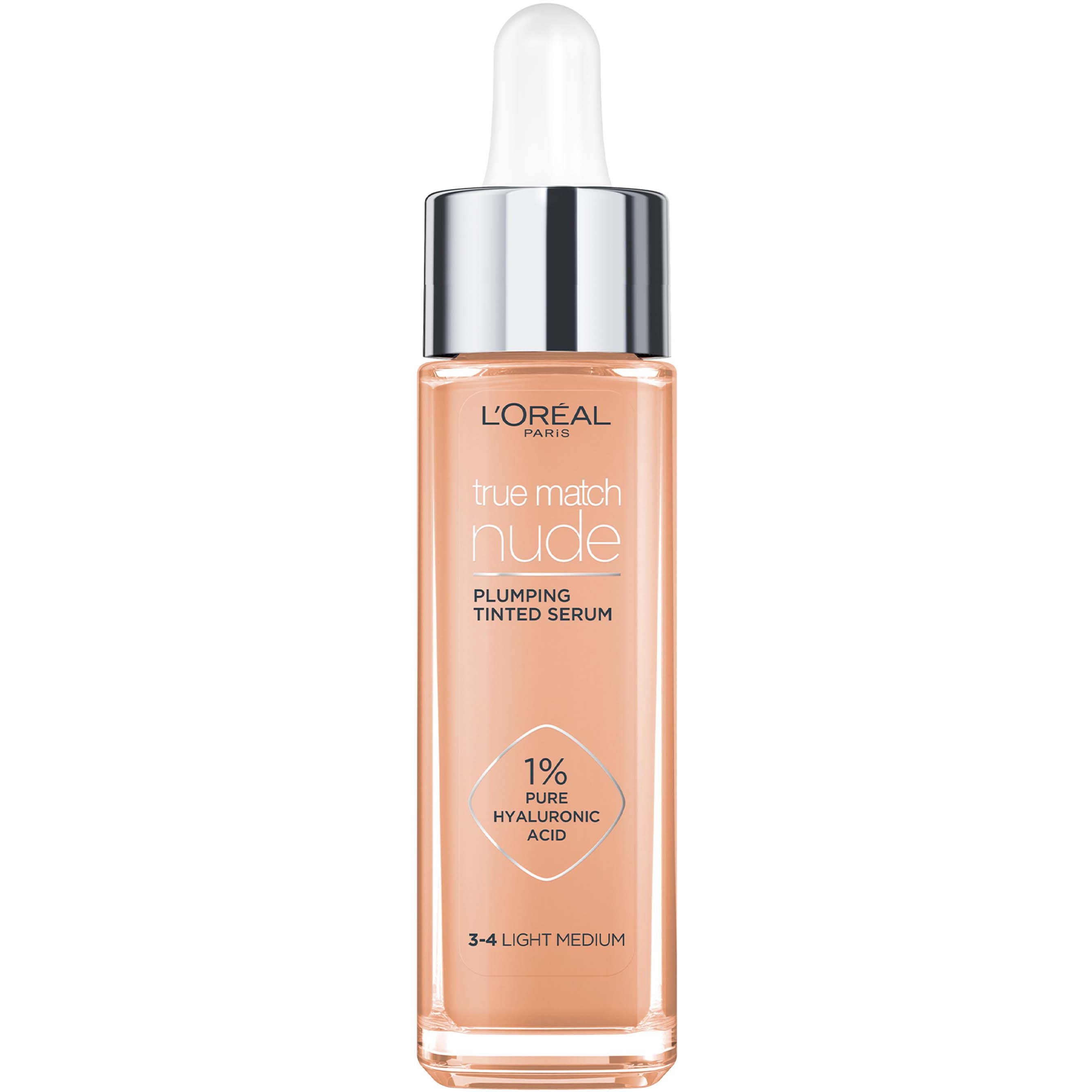 Loreal Paris True Match Nude Plumping Tinted Serum Foundation, 1%