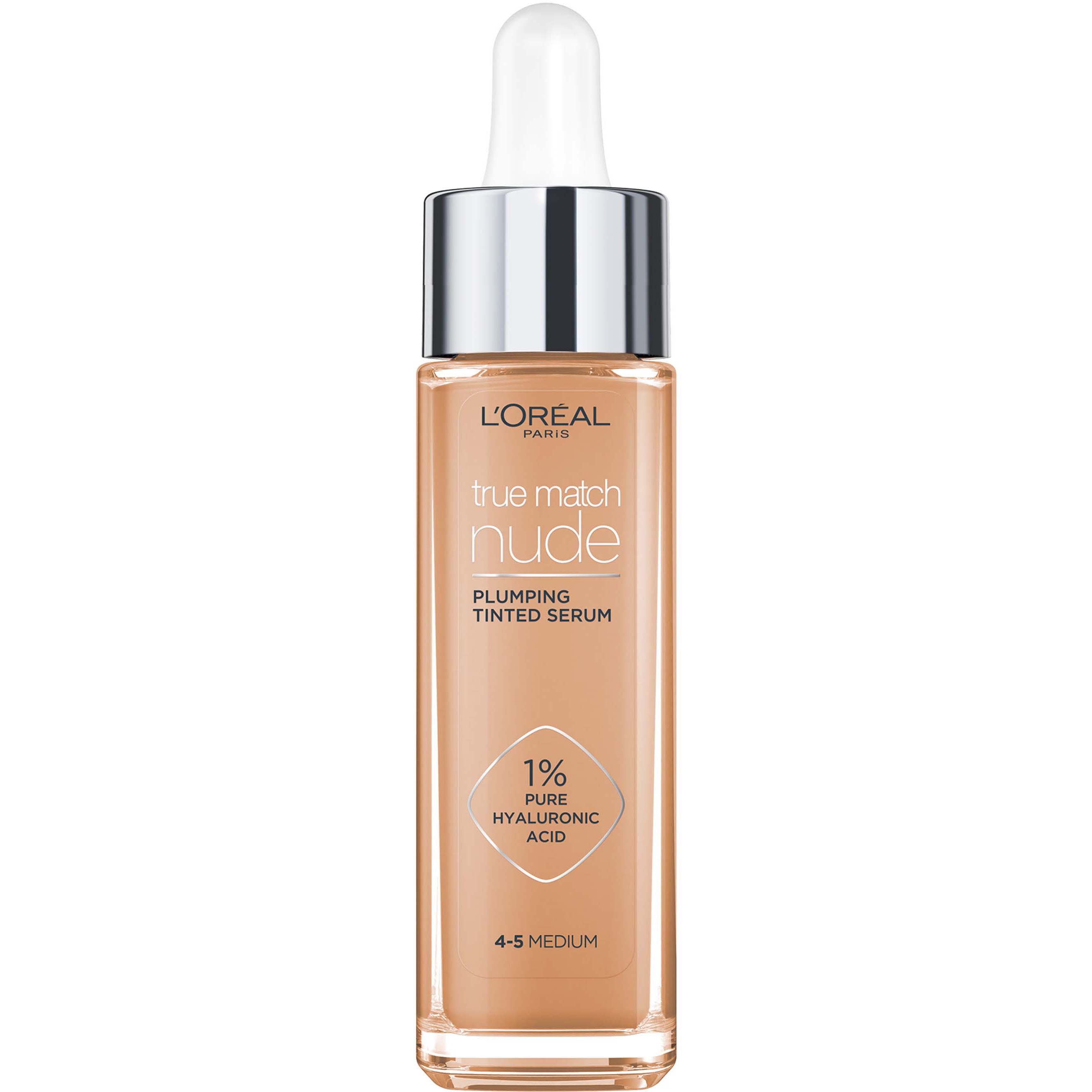 Loreal Paris True Match Nude Plumping Tinted Serum Foundation, 1%