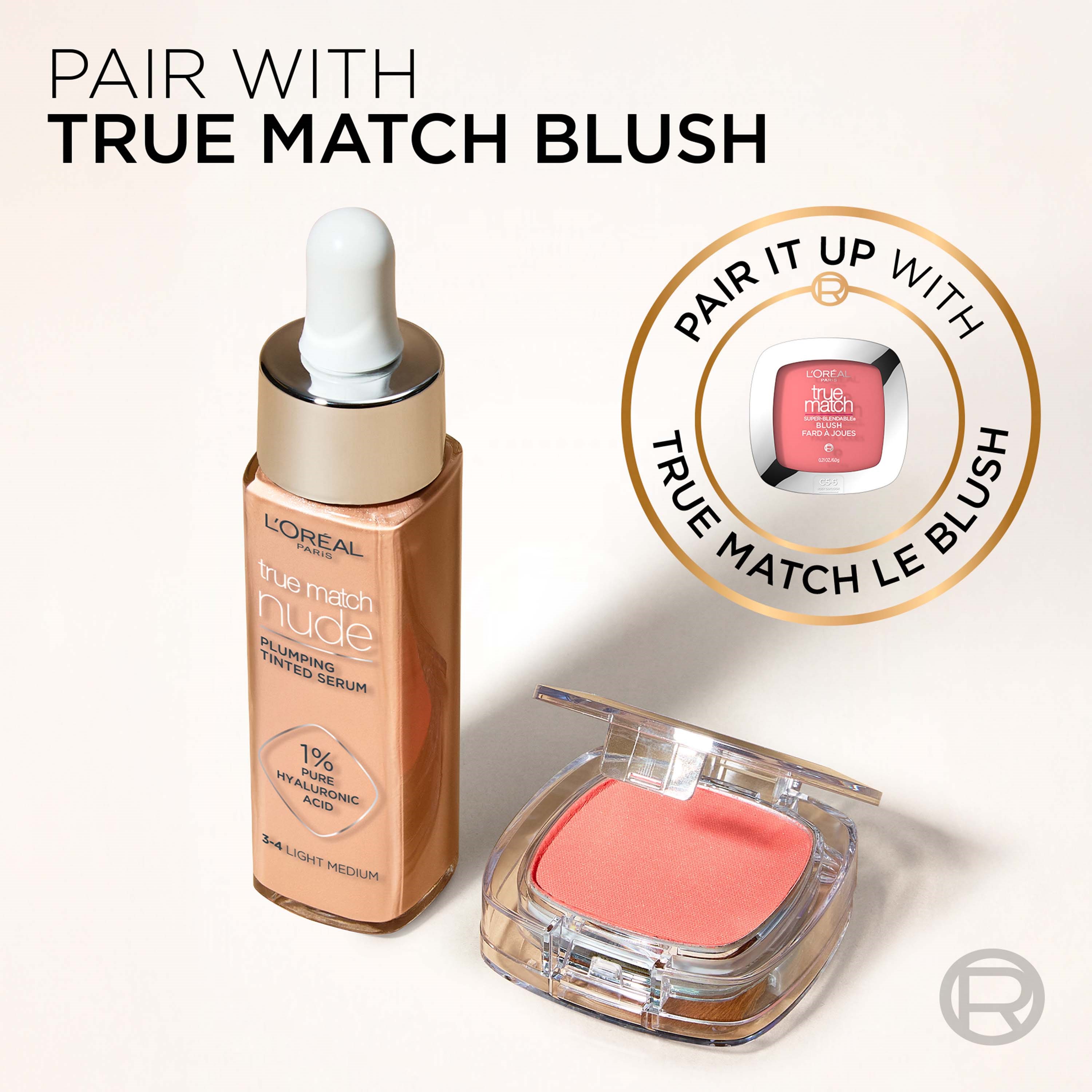 L'Oréal Paris True Match Nude Plumping Tinted Serum Foundation, 1% Hya (obrázok 10)