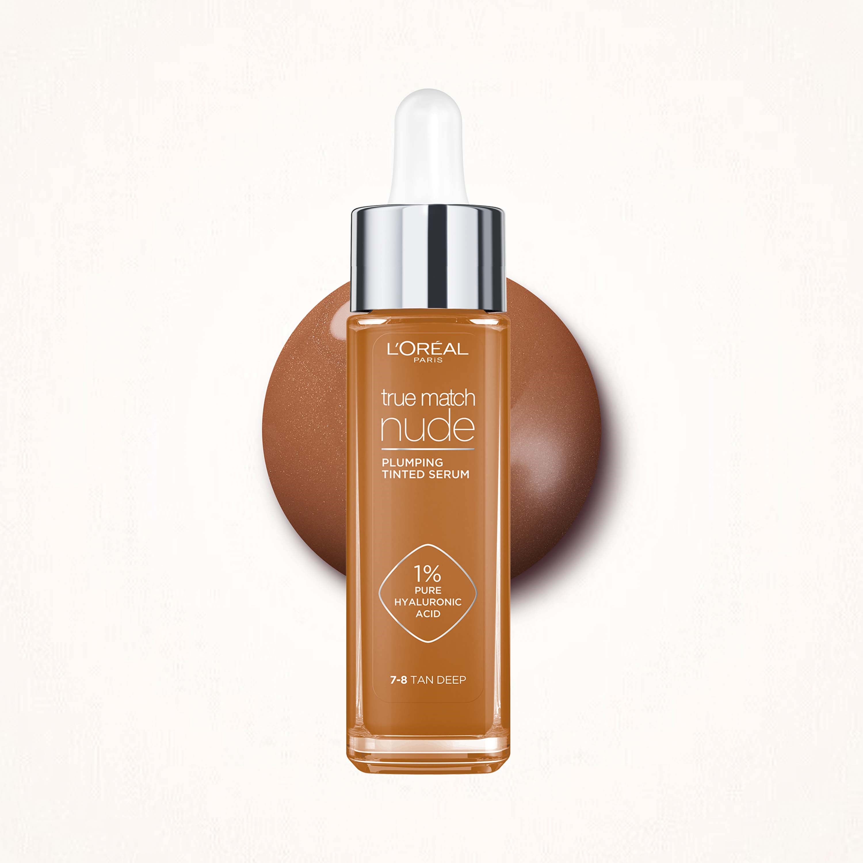 L'Oréal Paris True Match Nude Plumping Tinted Serum Foundation, 1% Hya (obrázok 3)