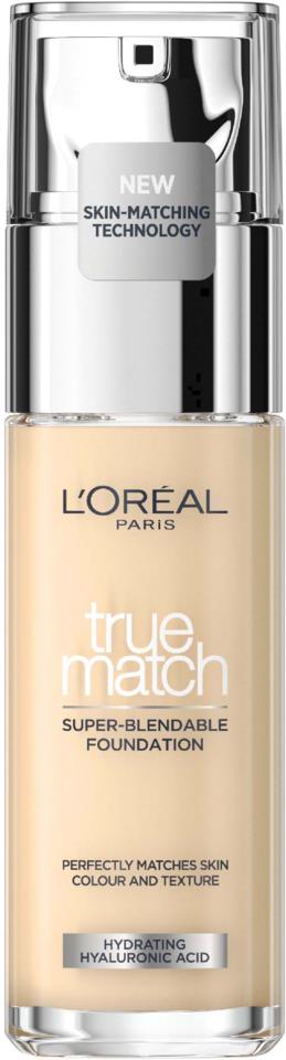 L'Oréal Paris True Match Super-Blendable Foundation 0.5.N Porcelaine/Porcelain 30 ml