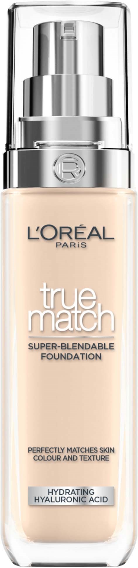 Loreal Paris True Match Super-Blendable Foundation With Hyaluronic Acid 1.N