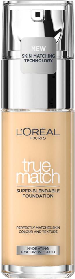 L'Oréal Paris True Match Super-Blendable Foundation 1.N Ivoire/Ivory 30 ml