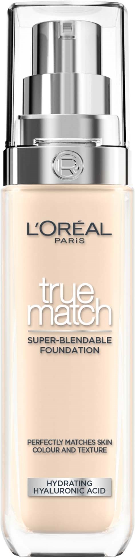 Loreal Paris True Match Super-Blendable Foundation With Hyaluronic Acid 1.W