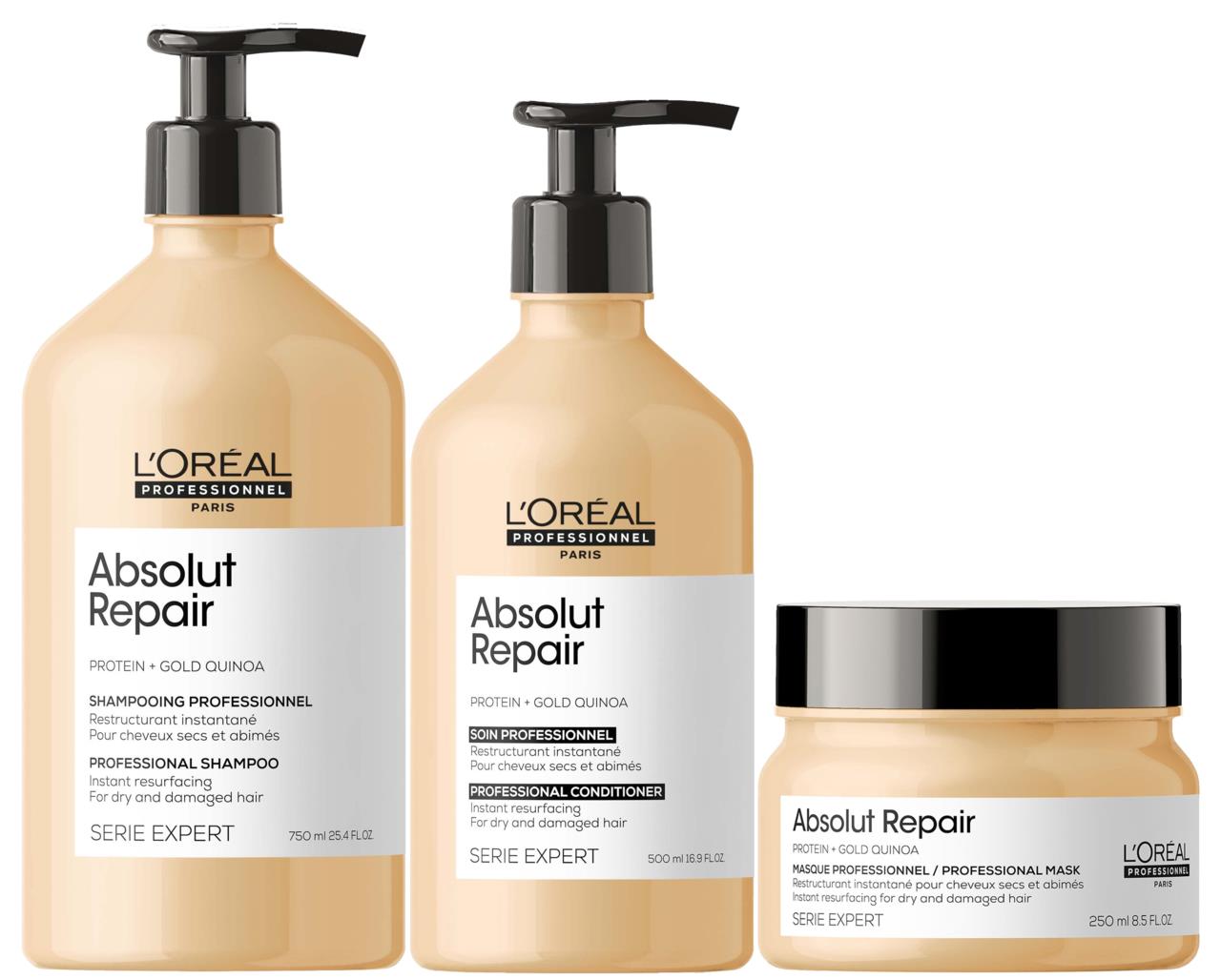 Repare Gold L'Oréal Professionnel Absolut Repair Gold Trio | lyko.com
