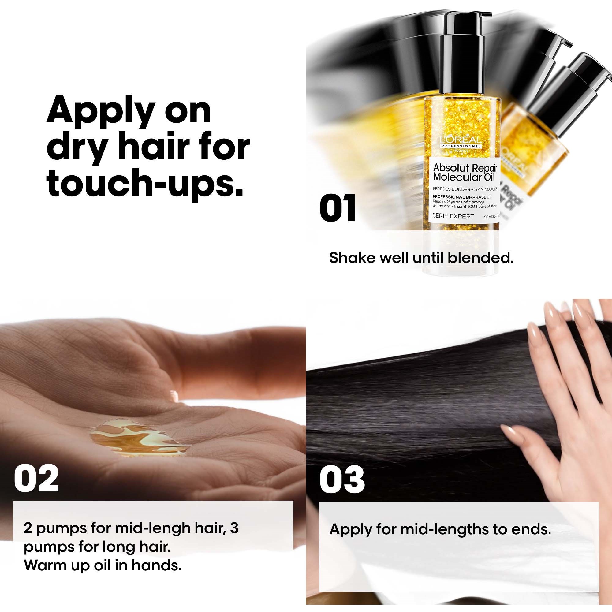 L'Oréal Professionnel Absolut Repair Molecular Bi-phase Oil 90 ml (obrázok 6)