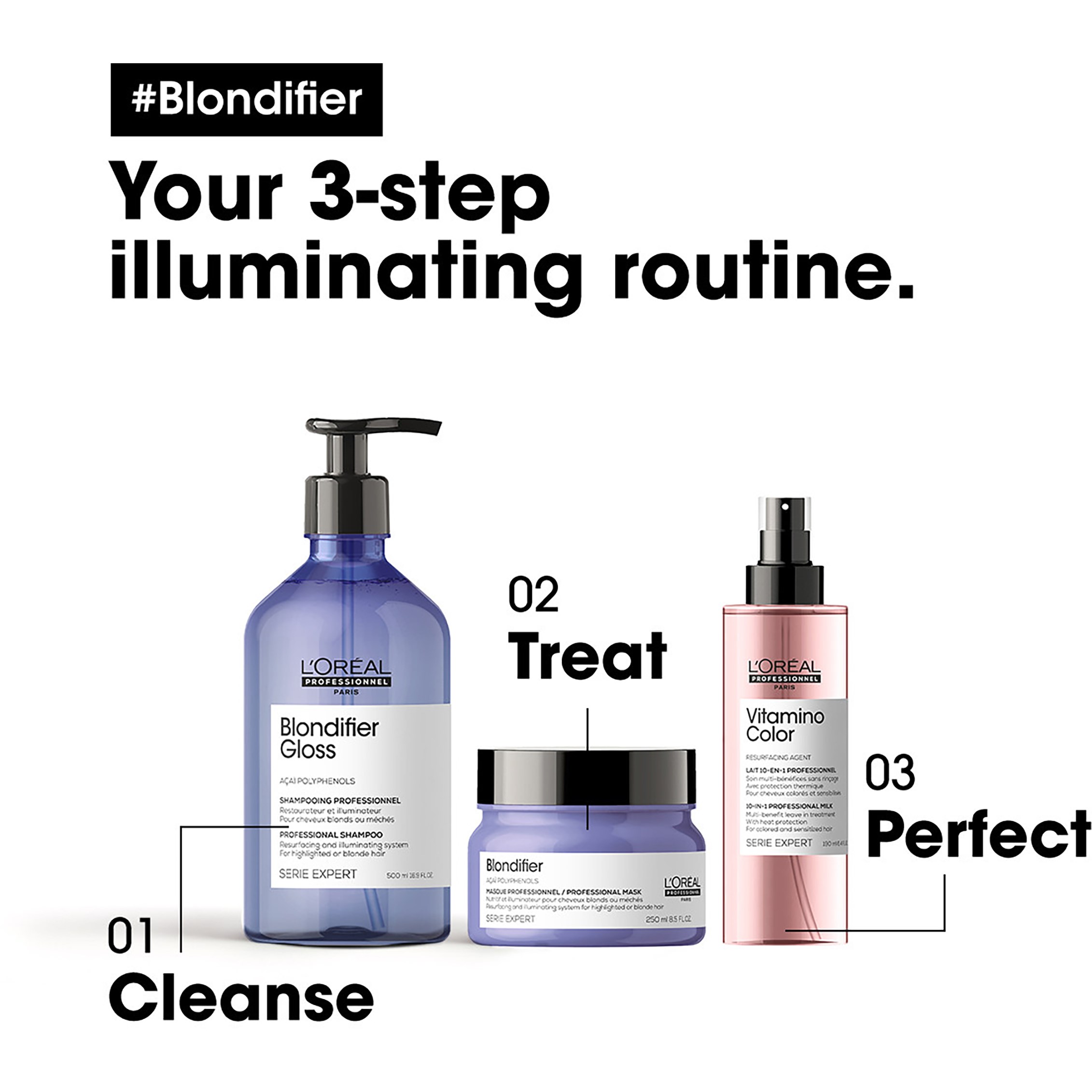 L'Oréal Professionnel Blondifier Serie Expert Professional Shampoo Glo (obrázok 3)