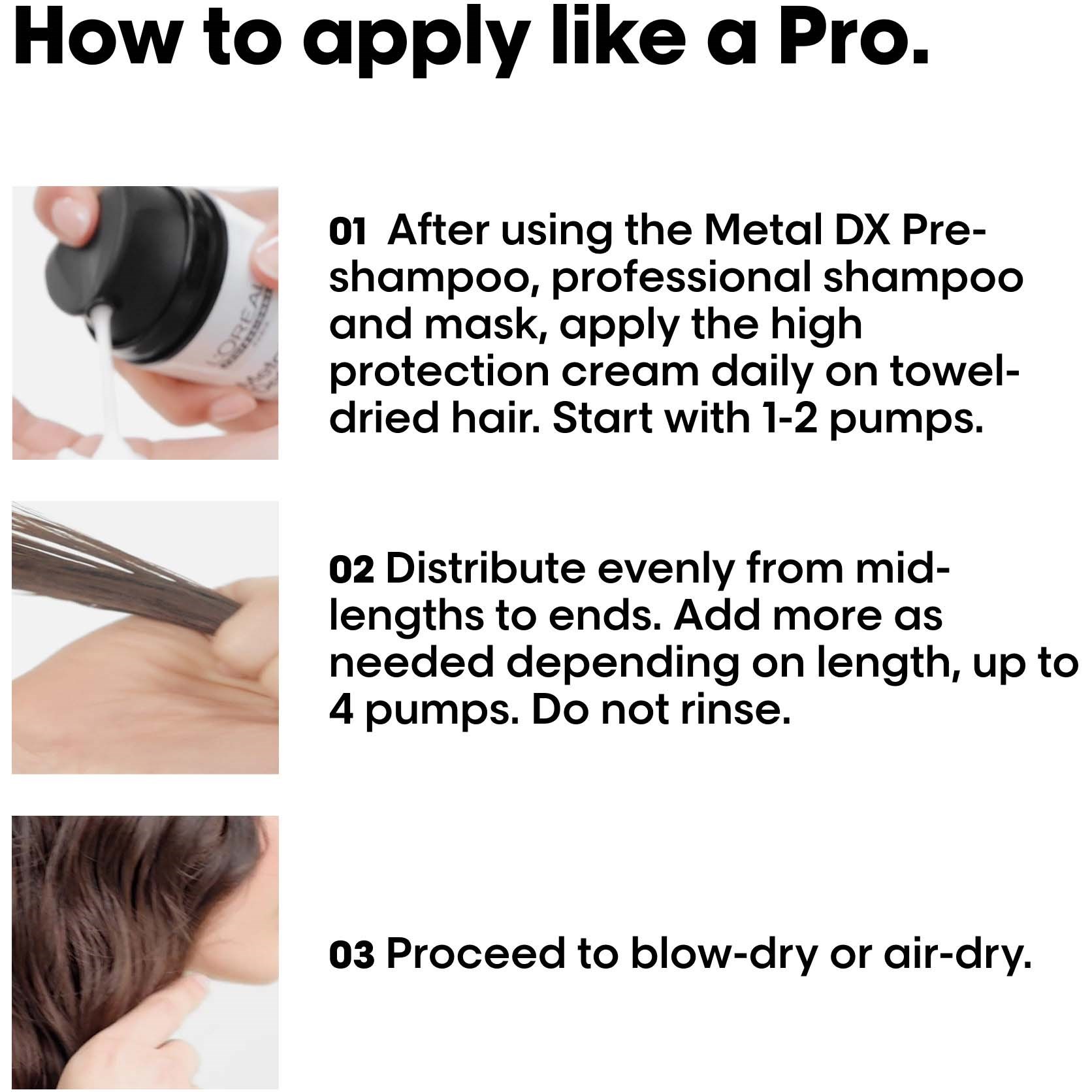 L'Oréal Professionnel Metal DX Serie Expert Cream Leave-In 100 ml (obrázok 7)
