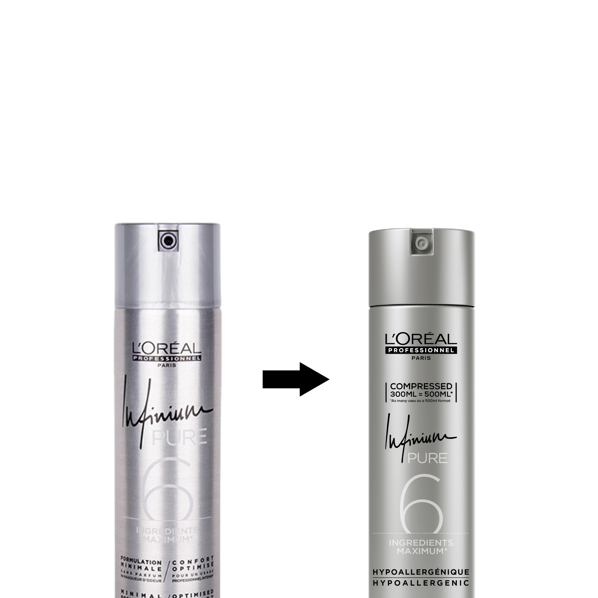 Alternativ bild 1 för Loreal Infinium Pure Extra Strong Hairspray 300 ml