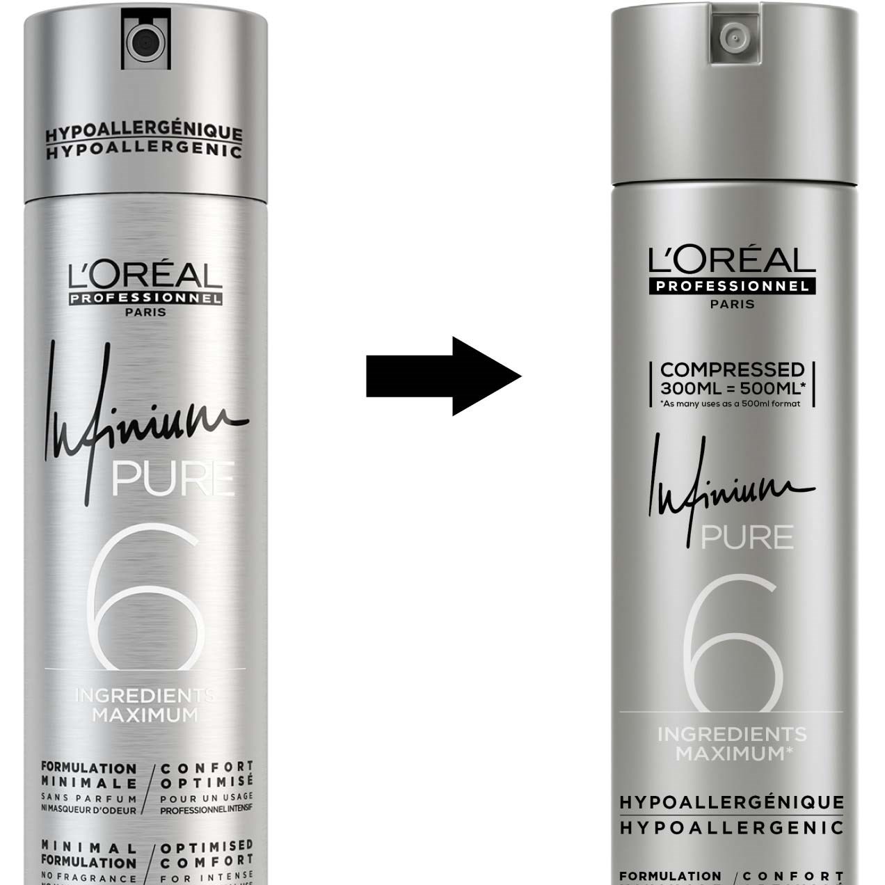 Alternativ bild 1 för Loreal Infinium Pure Strong Hairspray 300 ml
