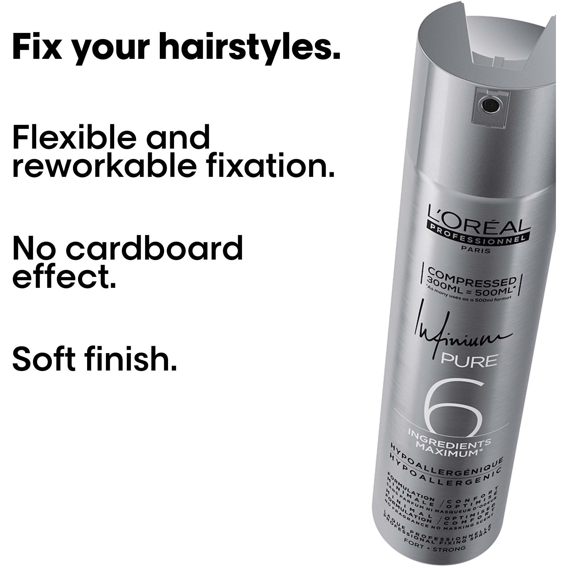 L'Oréal Professionnel Infinium Pure Strong Hairspray 300 ml (obrázok 3)
