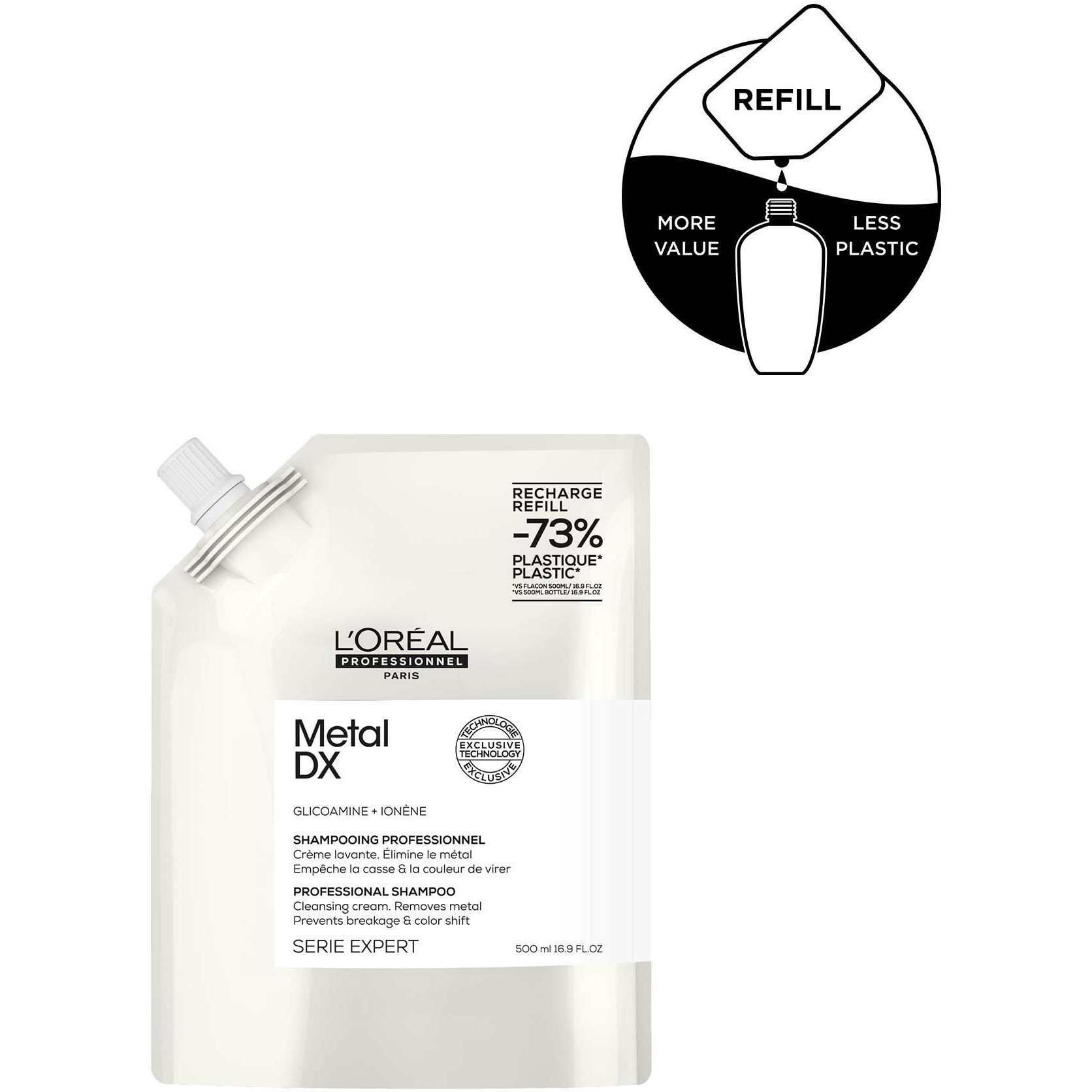 Alternativ bild 1 för L'Oréal Professionnel Metal DX Metal DX Shampoo Refill