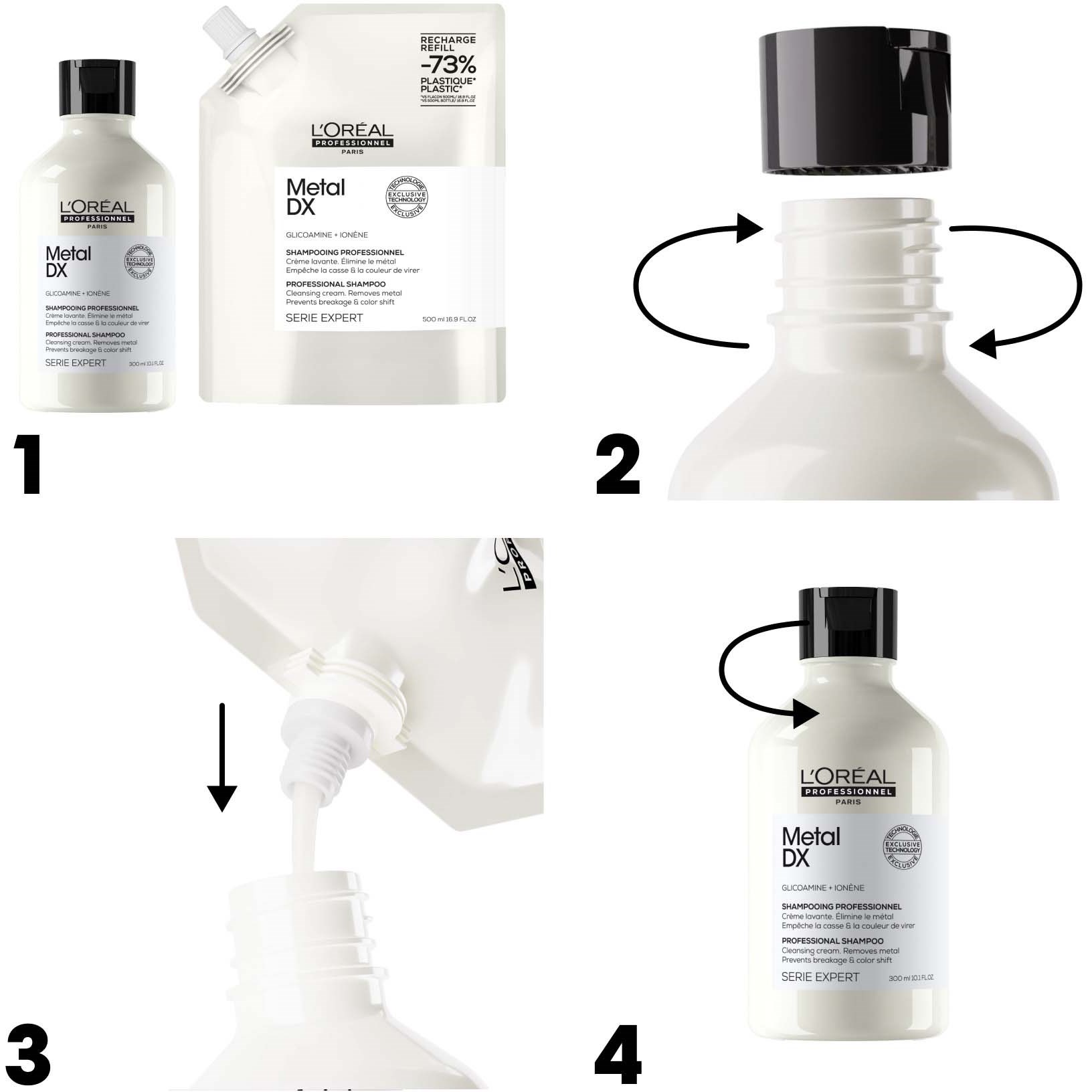 L'Oréal Professionnel Metal DX Metal DX Shampoo Refill 500 ml (obrázok 5)