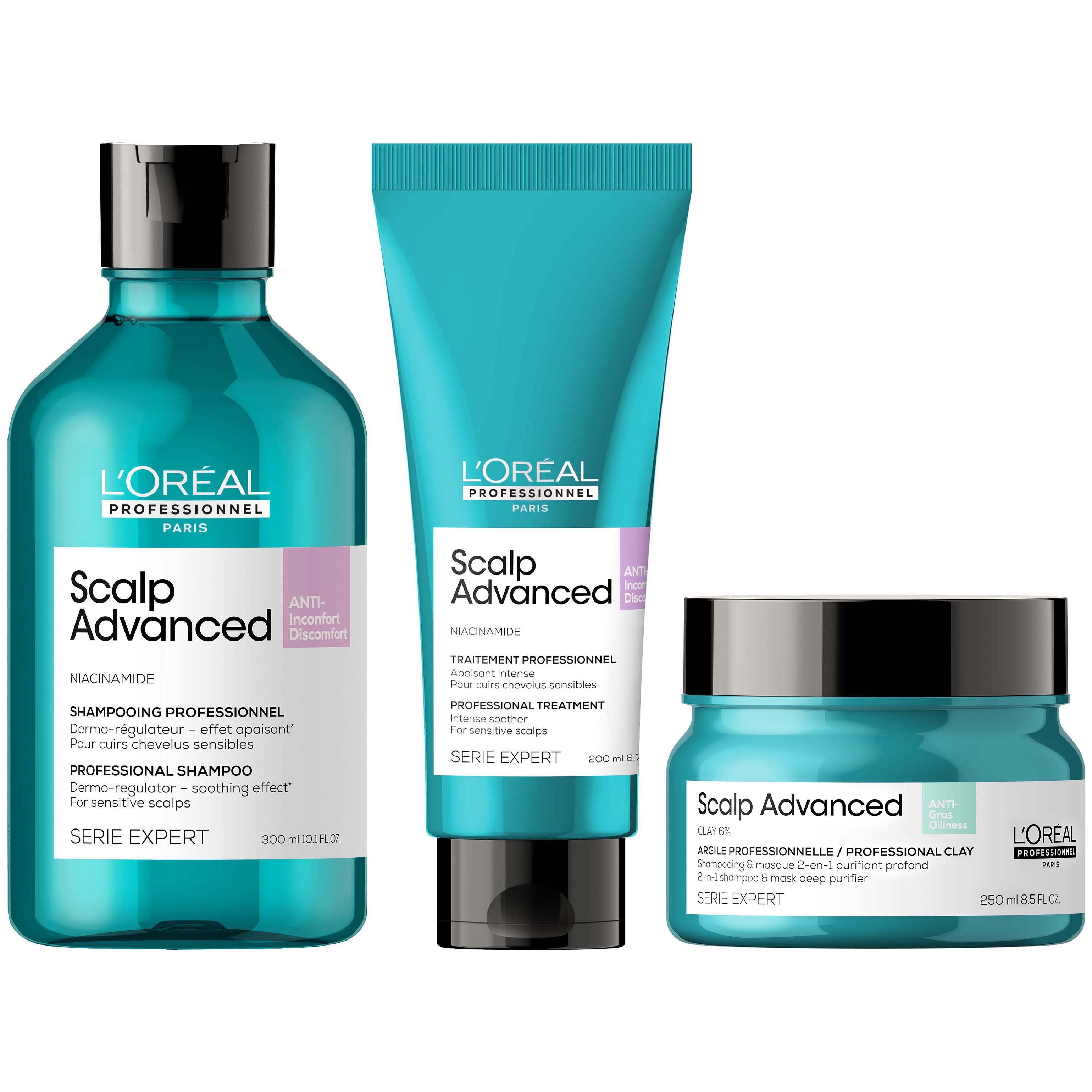 L'Oréal Professionnel Scalp Advanced For Sensitive Scalp Trio