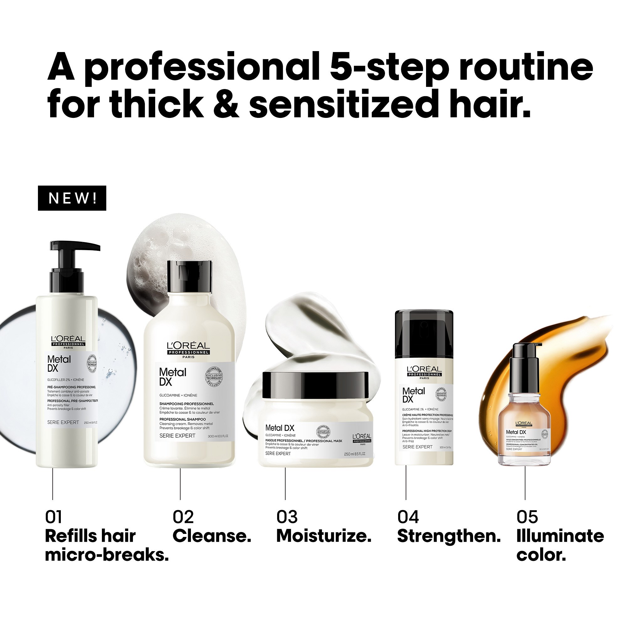 L'Oréal Professionnel Metal DX Serie Expert Shampoo 500 ml 500 ml (obrázok 5)