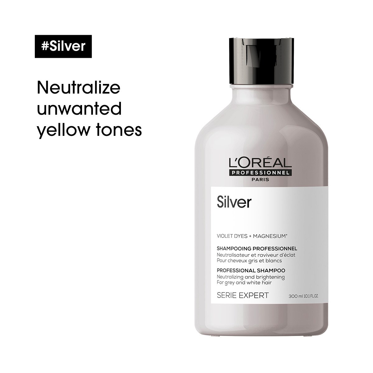 L'Oréal Professionnel Silver Serie Expert Professional Shampoo 300 ml (obrázok 3)