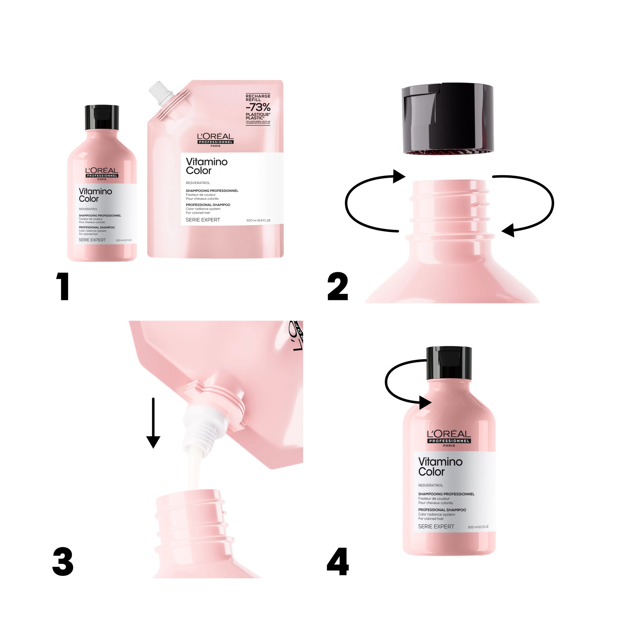 L'Oréal Professionnel Vitamino Color Vitamino Shampoo Refill 500 ml (obrázok 4)