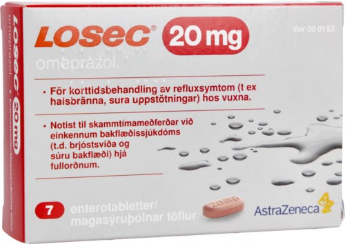 Losec Enterotablett 20mg 7 st