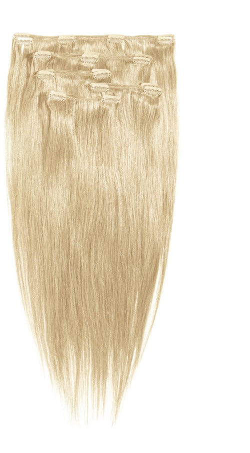 Love Hair Extensions Clip-In Full Head Set Cream Blonde 613