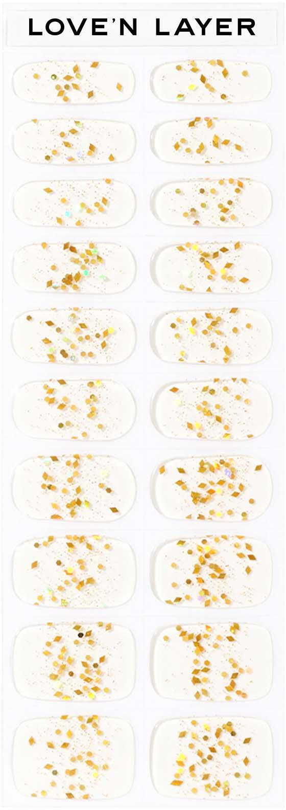 Love'n Layer Love Note Funky Sparkle Gold | lyko.com