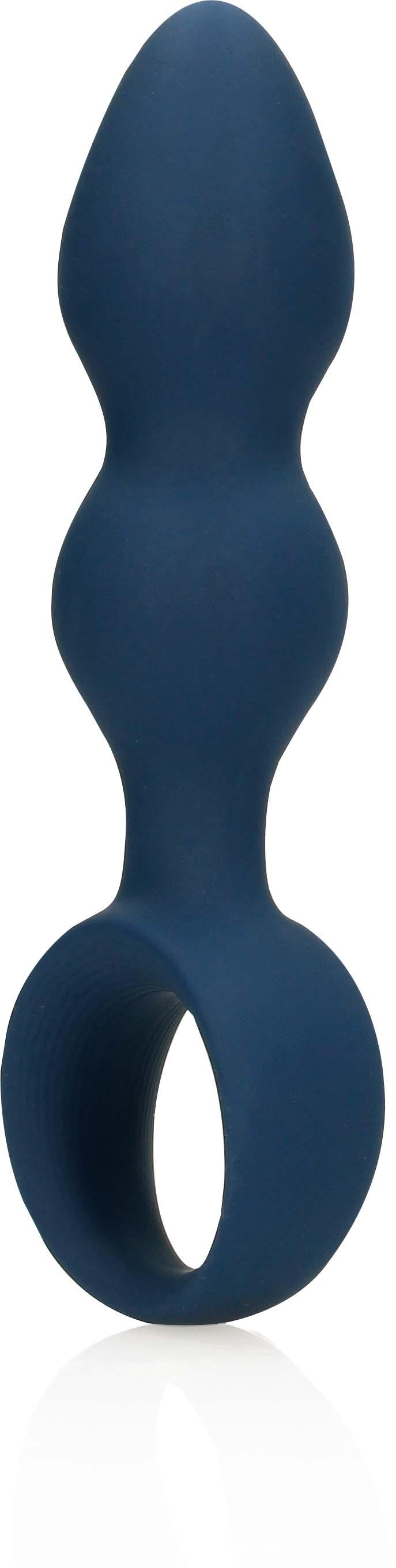 Loveline Teardrop Shaped Anal Plug - Baltic Blue Large