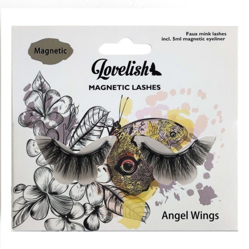 Magnetiset keinominkinselät, nimeltä Angel Wings, koristeellisessa pakkauksessa.