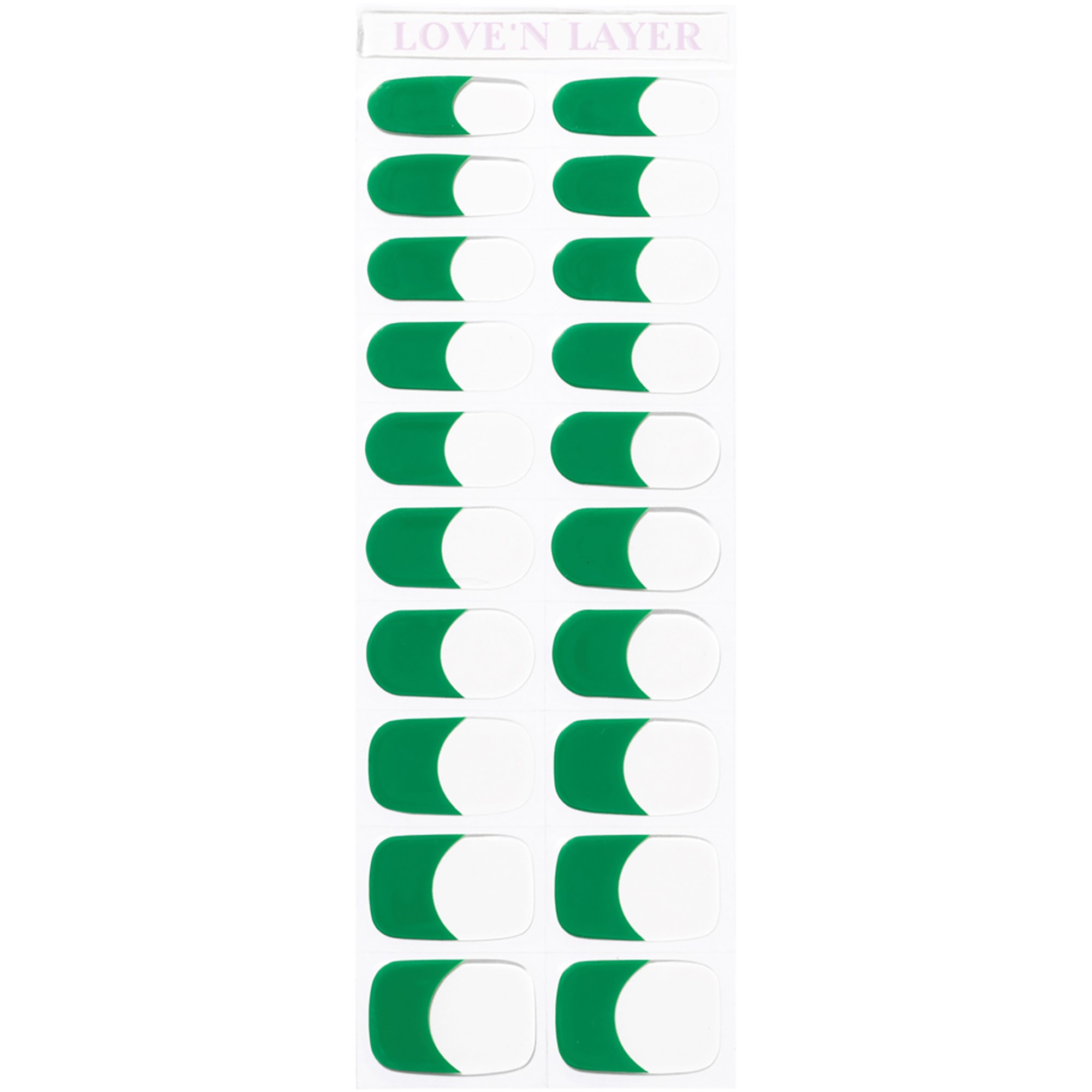Love’n Layer French Manicure Layers Dark Green